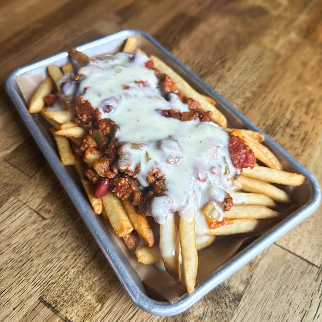 Chili Cheese Mag Fries.