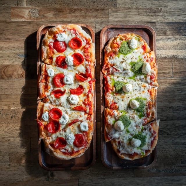 Sweet Heat Pepperoni Pinsa.