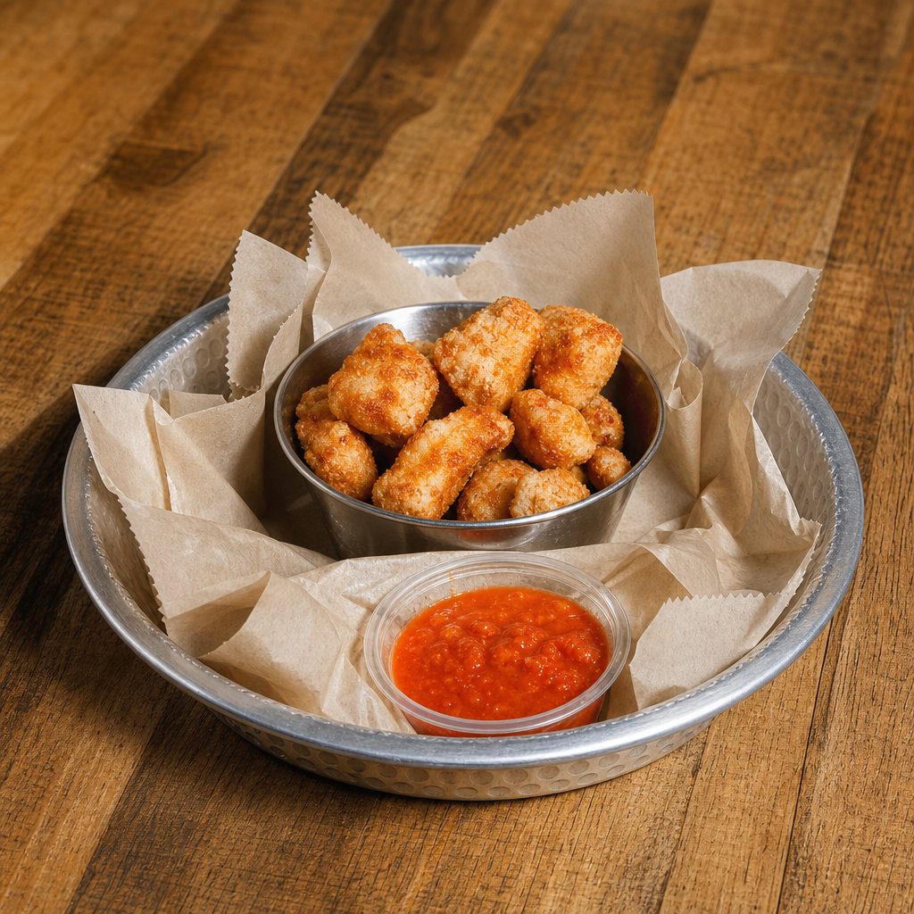 Maggie's Garlic Cheese Curds.