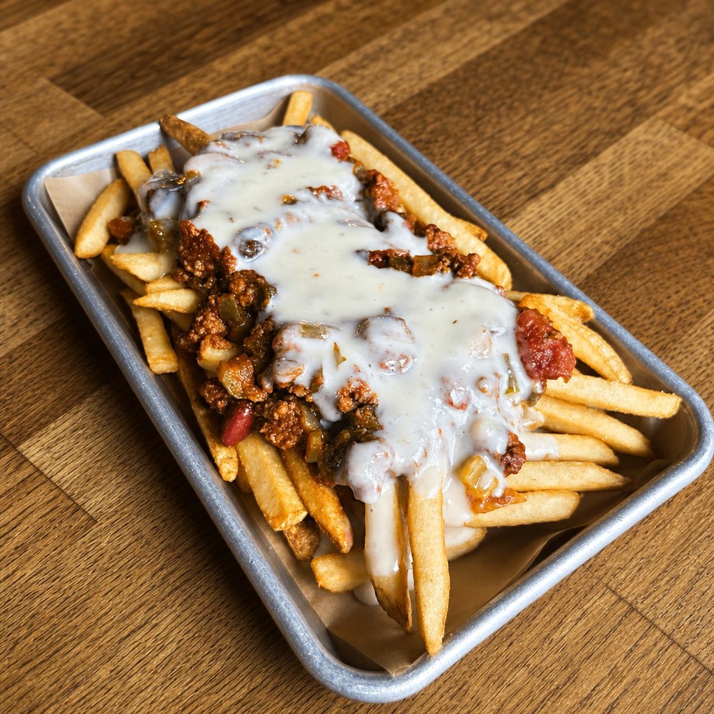 Chili Cheese Mag Fries.