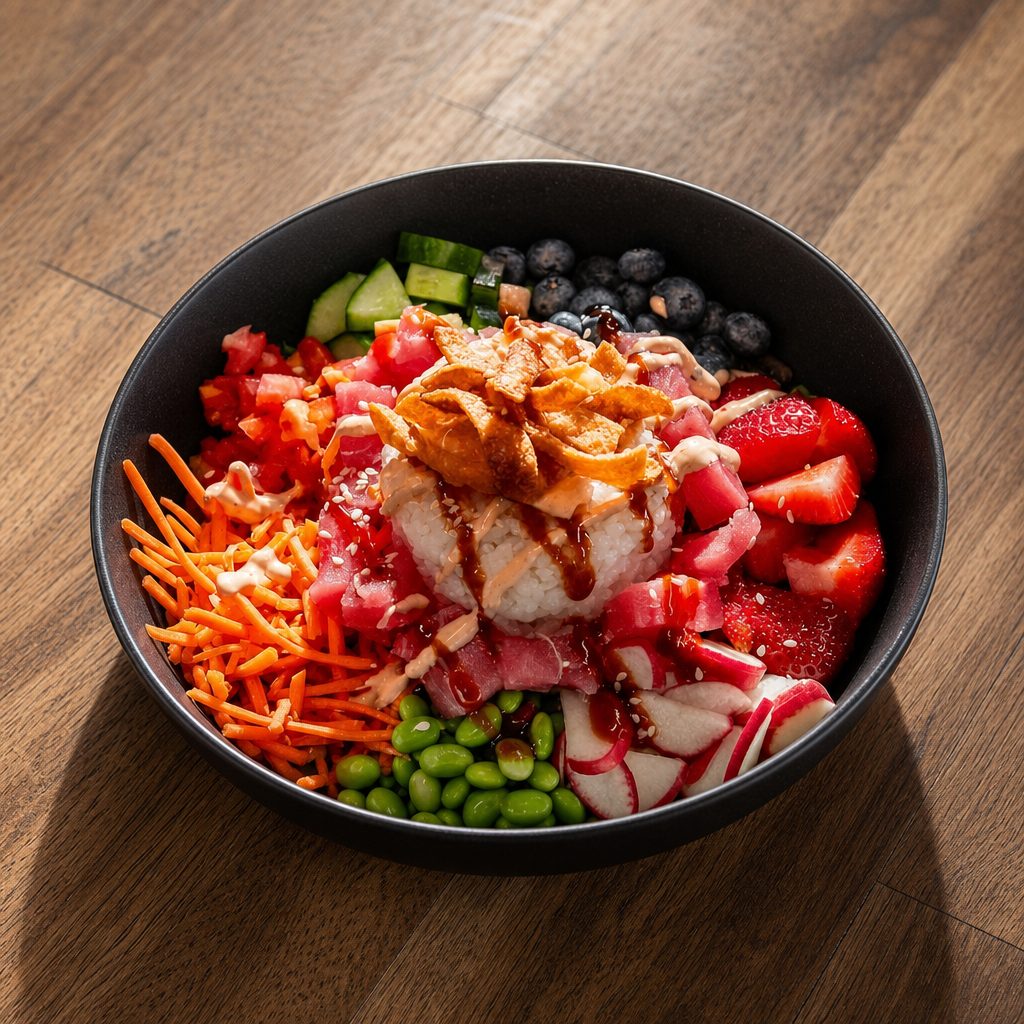 Ahi Tuna Poké Bowl.