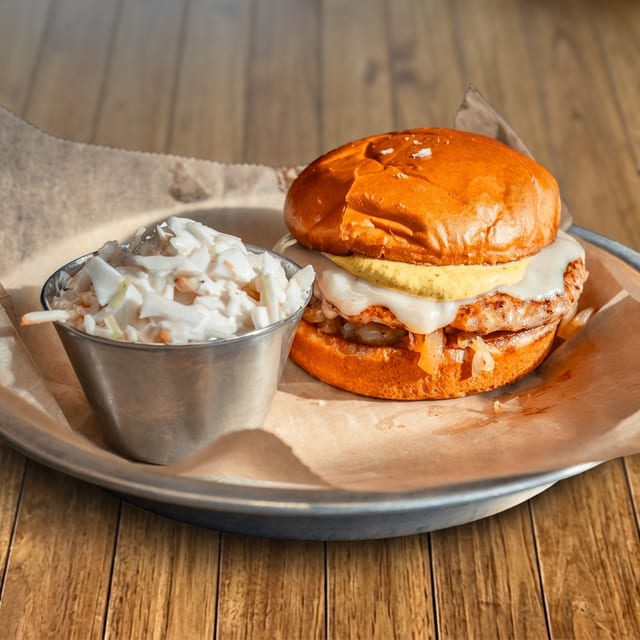 LG Meat Brat Burger.