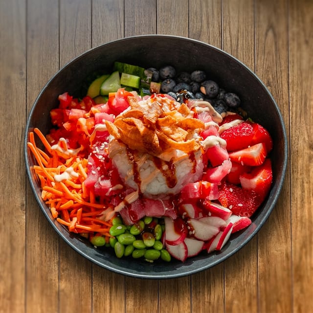 Ahi Tuna Poké Bowl.